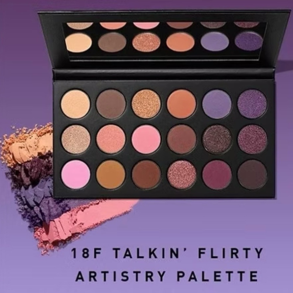 VAULTED ~ Morphe ~ ‘18F TALKIN’ FLIRTY’ Artistry Eyeshadow Palette ~ FS ~ NIB